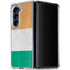 Ivory Coast Flag Distressed Galaxy Z Fold5 5G Clear Case